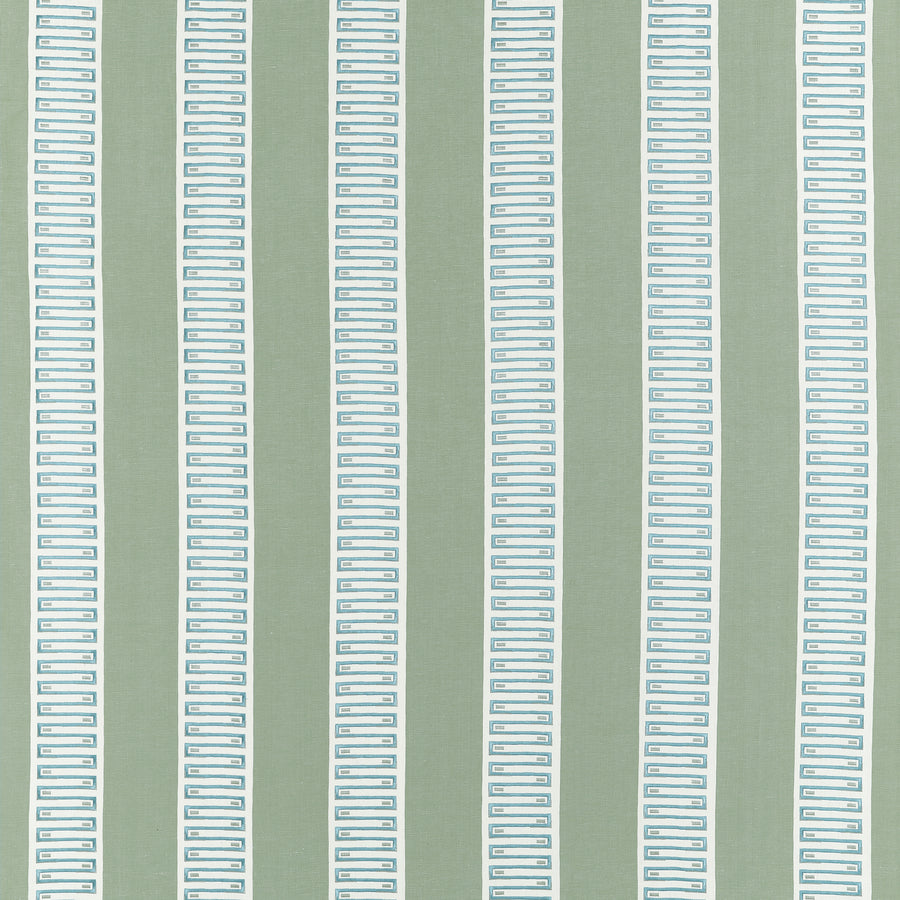 Search Thibaut Fabric Pattern W714629 pattern name Raritan Line Embroidery color name Sage.
