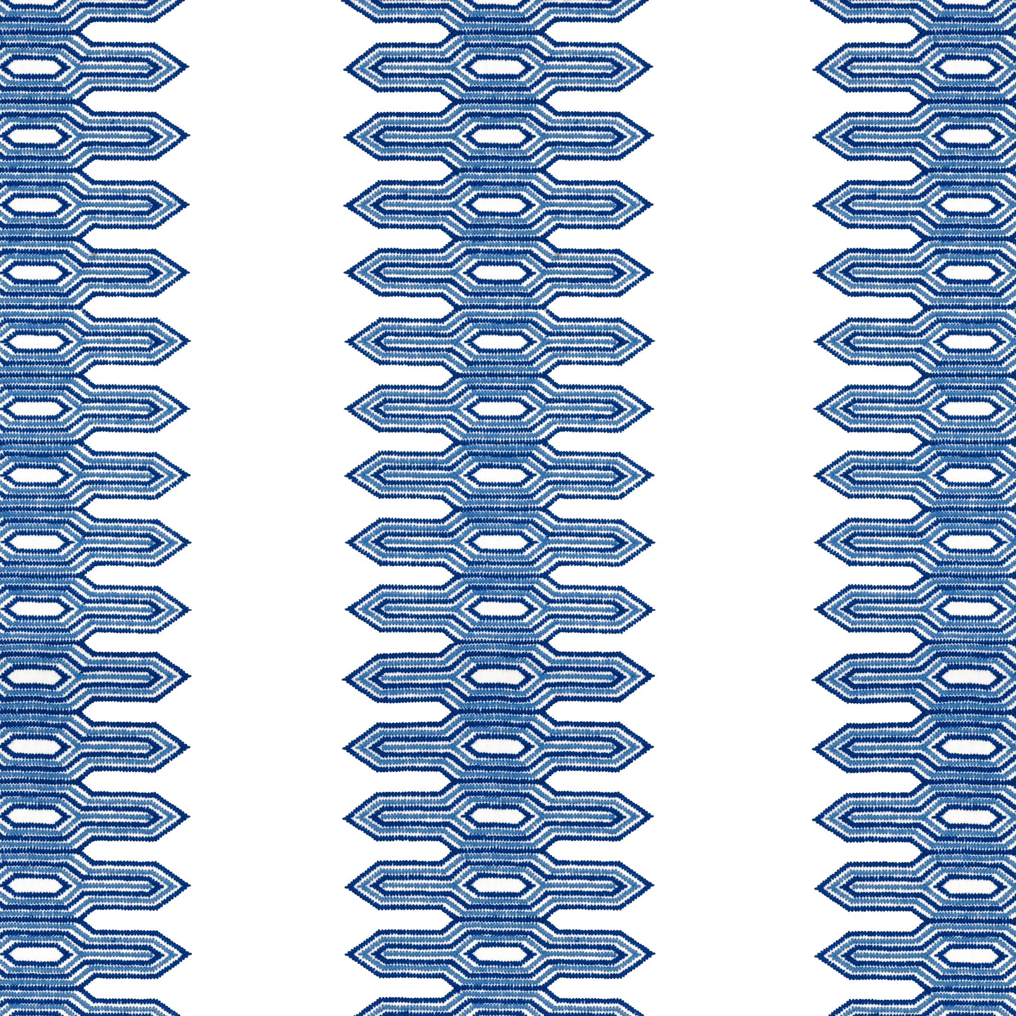 Purchase Thibaut Fabric Item W720810 pattern name Nola Stripe Embroidery color Navy