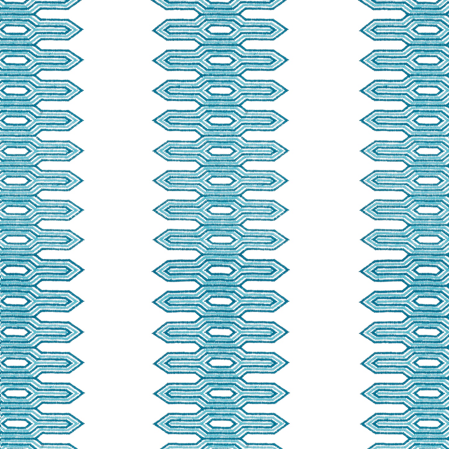 Purchase Thibaut Fabric Pattern W720811 pattern name Nola Stripe Embroidery color Aqua