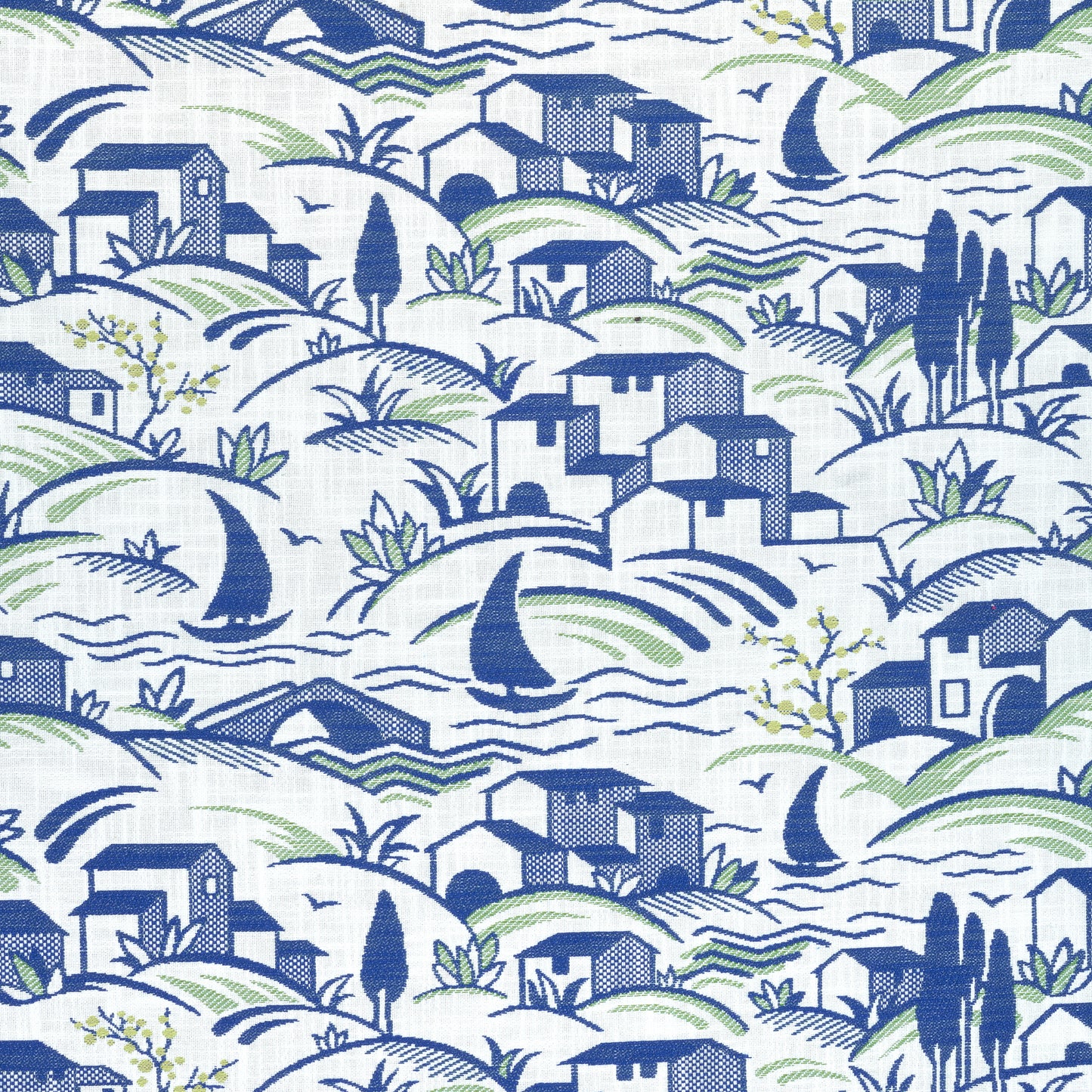 Purchase Thibaut Fabric Pattern number W73525 pattern name Landmark color Marine and Apple Green