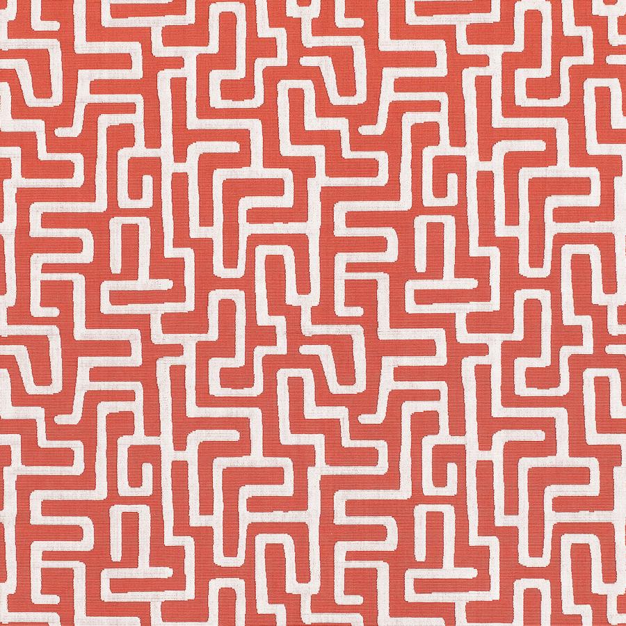 Purchase Thibaut Fabric Pattern# W742029 pattern name Terrace Lane color Coral
