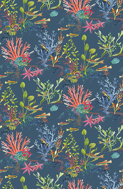 Purchase SKU W7682-03 pattern name & colorCoralline Osborne & Little Wallpaper