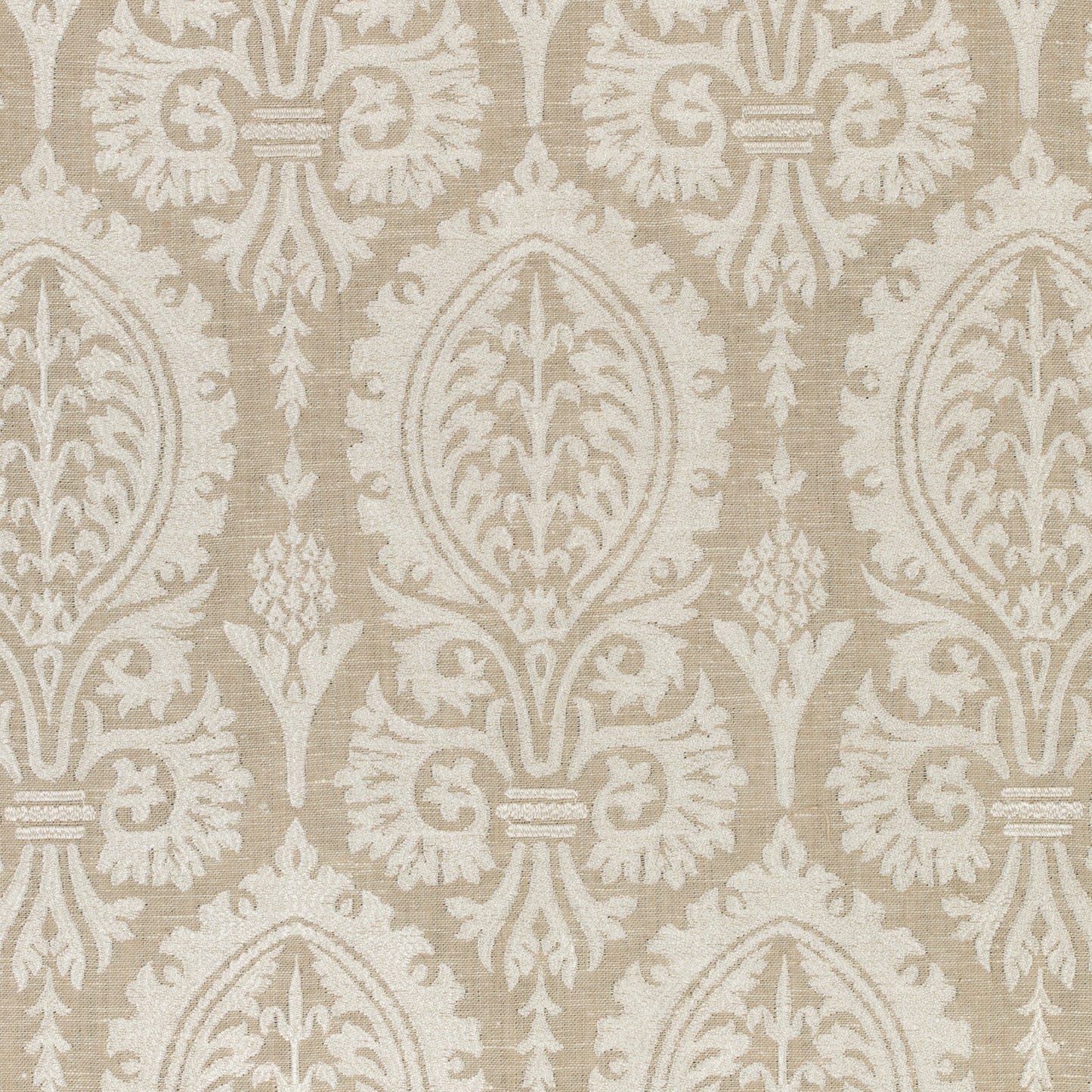 Purchase Thibaut Fabric SKU# W772569 pattern name Sir Thomas Embroidery color Flax