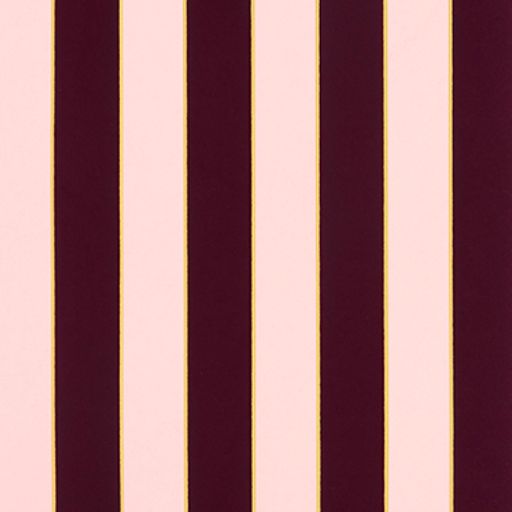 Purchase Sample - W7780-12 Regency Stripe Berry/Gold Osborne & Little Wallpaper