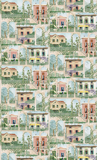Purchase Pattern# W7813-01 pattern name & colorRhapsody Villa Como Terracotta. Osborne & Little Wallpaper