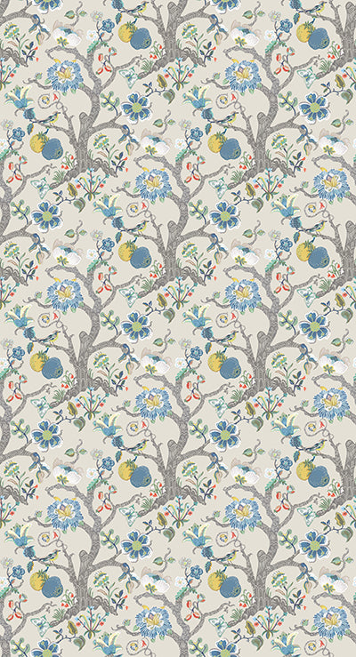 Purchase Product W7818-04 pattern name & colorRhapsody Puzzlewood Indigo. Osborne & Little Wallpaper