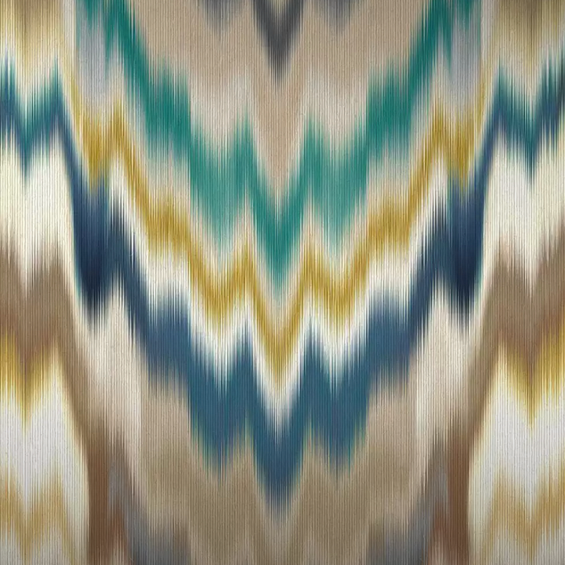 Purchase Pattern W7850-04 pattern name & color Irisa Petrol/Gold Non-Woven. Osborne & Little Wallpaper