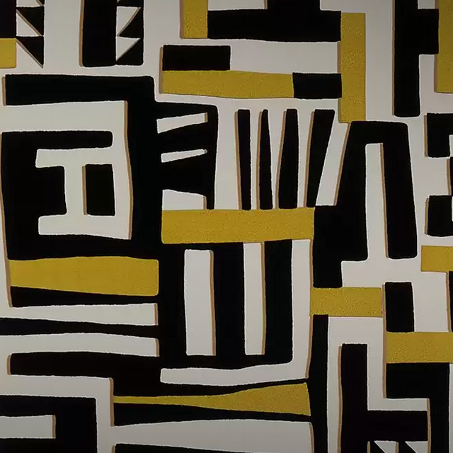 Purchase SKU# W7851-01 pattern name & color Irisa Zawaya Black/Ivory Osborne & Little Wallpaper