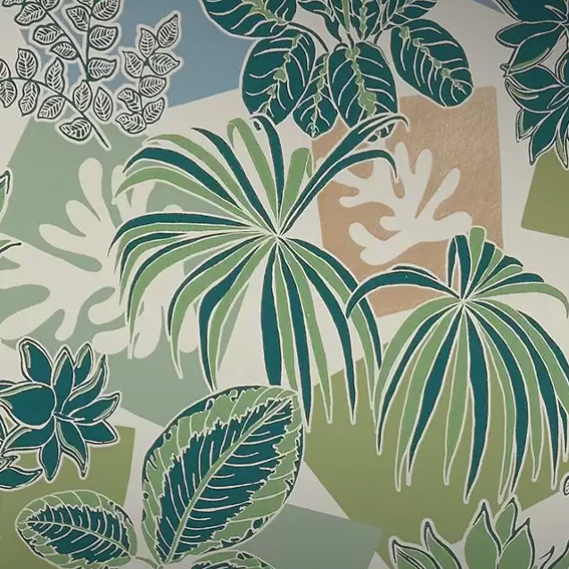 Purchase Product W7855-03 pattern name & color Irisa Frondoso Emerald Osborne & Little Wallpaper