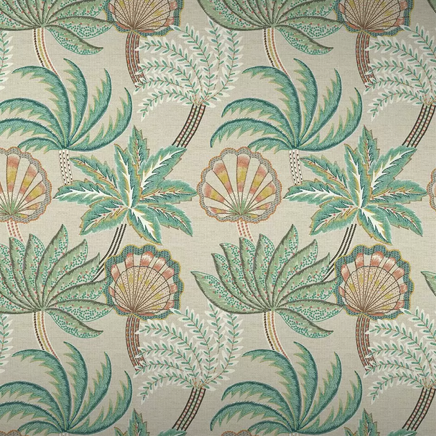 Purchase SKU# W7857-03 pattern name & color Irisa Ravenala Teal. Osborne & Little Wallpaper