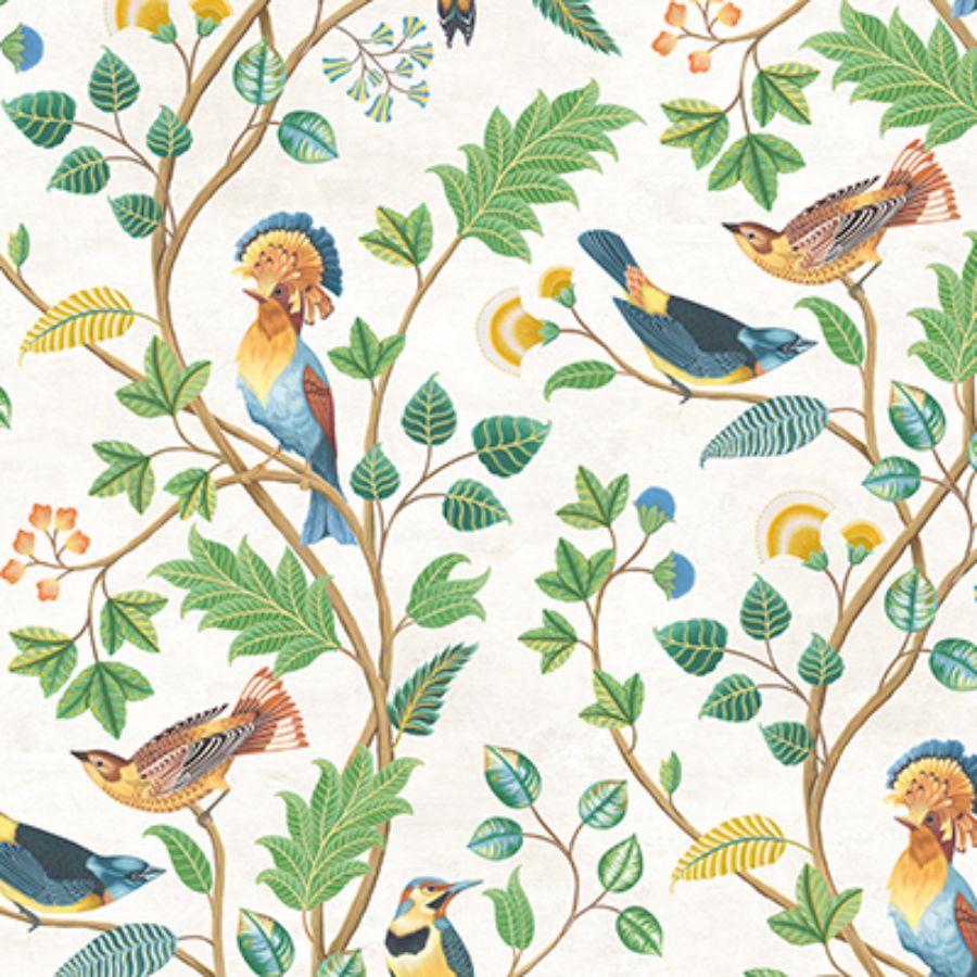 Purchase W7902-04 | Byzance Mayani Apple - Osborne & Little Wallpaper