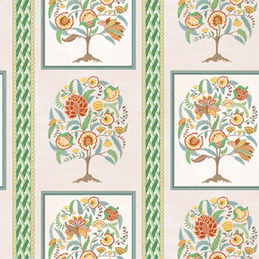 Purchase W7906-02 | Byzance Taniska Apple/Gold - Osborne & Little Wallpaper