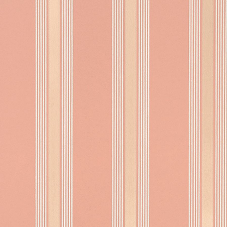 Purchase W7983-02 | Alberti Manetti Stripe Terracotta - Osborne & Little Wallpaper