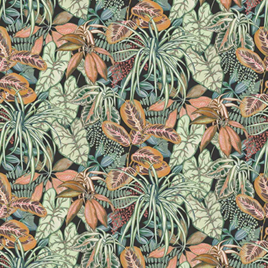 Purchase W8032-03 | Ananda Hothouse Charcoal/Pine - Osborne & Little Wallpaper