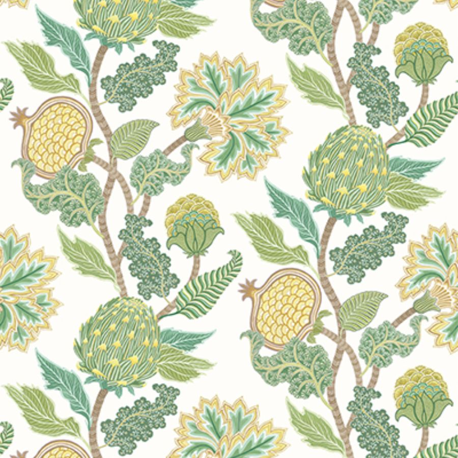 Purchase W8034-03 | Ananda Cynara Leaf/Lemon - Osborne & Little Wallpaper