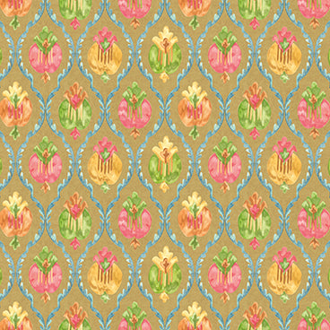 Purchase W8121-02 | Belvedere Mysore Metallic Gold - Osborne & Little Wallpaper