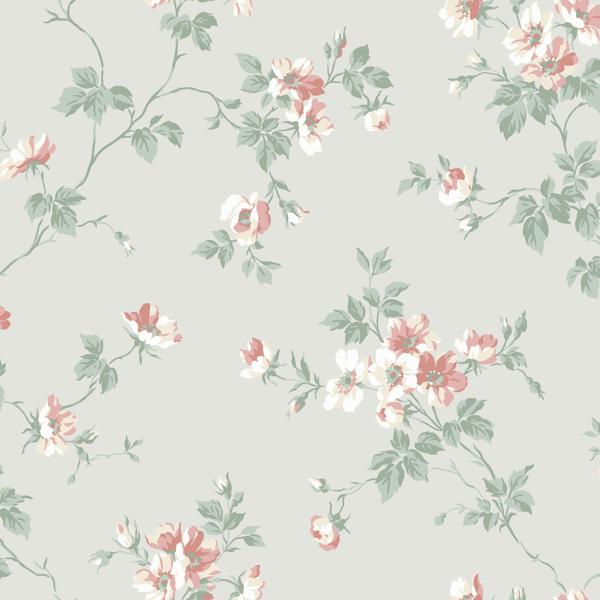 Purchase Wdr1018-Wt Charlotta, Green Botanical - Winfield Thybony Wallpaper - Wdr1018.Wt.0