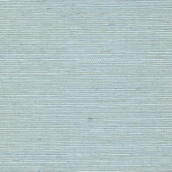 Sample - Wnr2098-Wt | Chiyo Sisal, Blue Solid - Winfield Thybony Wallpaper - Wnr2098.Wt.0