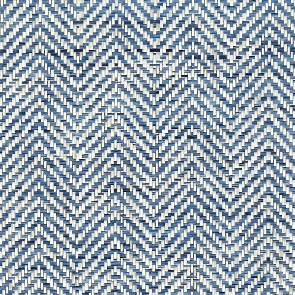 Sample - Wnr2125-Wt | Saori Chevron, Blue Chevron - Winfield Thybony Wallpaper - Wnr2125.Wt.0
