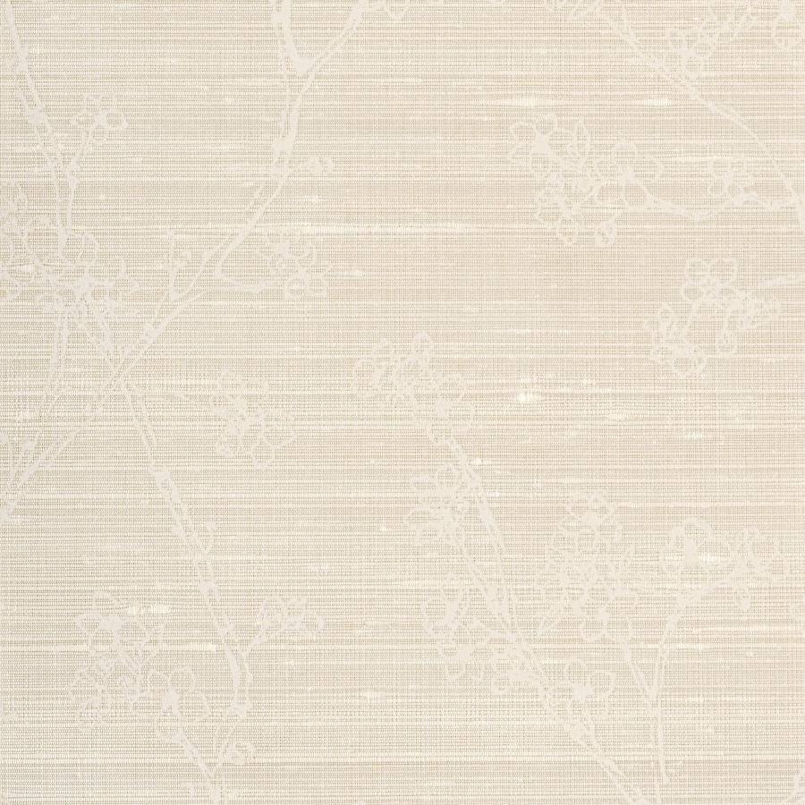 Sample - Wns5507-Wt | Kaisa, Beige Botanical - Winfield Thybony Wallpaper - Wns5507.Wt.0