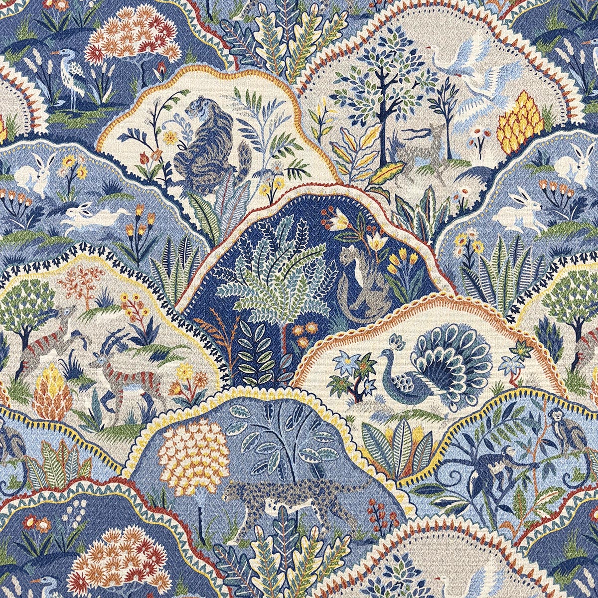 Purchase Mag Fabric Pattern number 12228 pattern name Woodland Blues