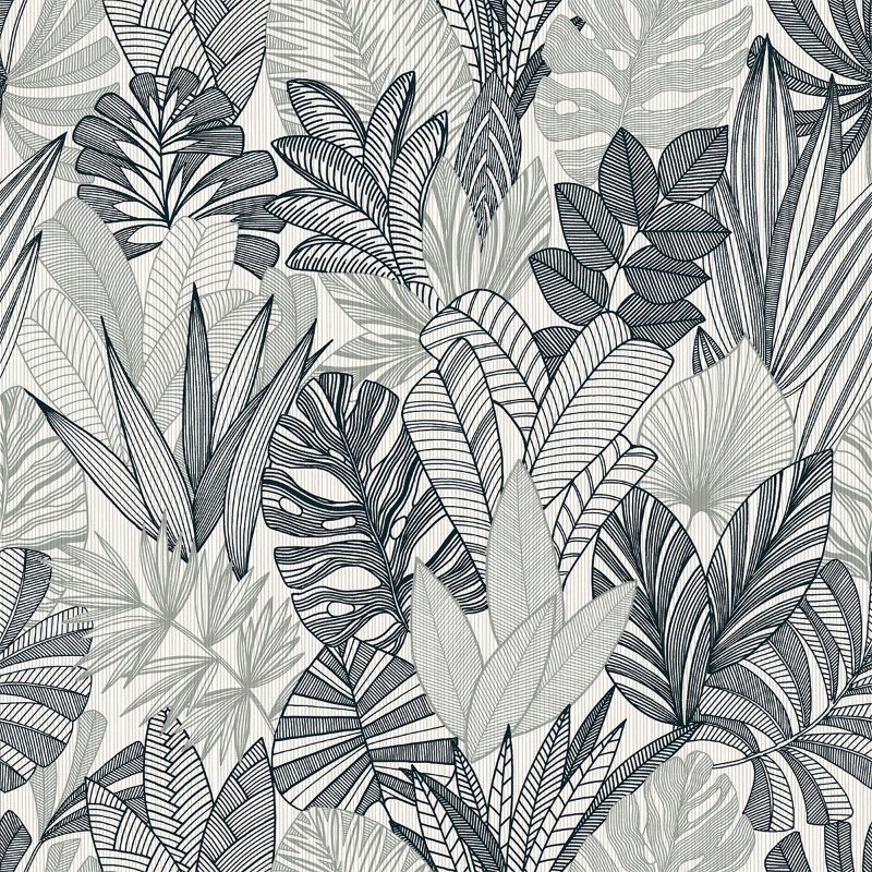 Sample - Wtk20200.Wt.0 | Cornish Lane, Grey Botanical - Winfield Thybony Wallpaper