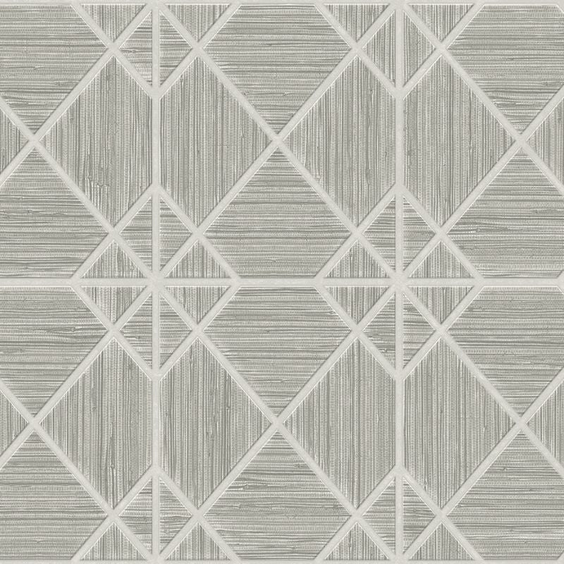 Sample - Wtk20608.Wt.0 | Midway Ave, Grey Geometric - Winfield Thybony Wallpaper