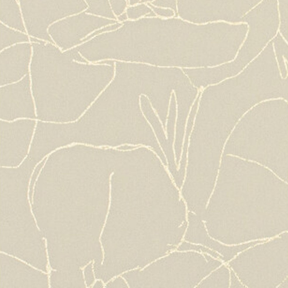 Sample - Wtn1002P-Wt | Garden, Beige Floral - Winfield Thybony Wallpaper - Wtn1002P.Wt.0
