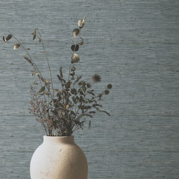Purchase Ygl7007 | Natural Palette Resource, Oceanside Grass Grey Mist - Ronald Redding Wallpaper
