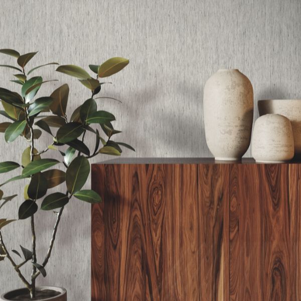 Purchase Ygl7037 | Natural Palette Resource, Variegated Linen Fog - Ronald Redding Wallpaper