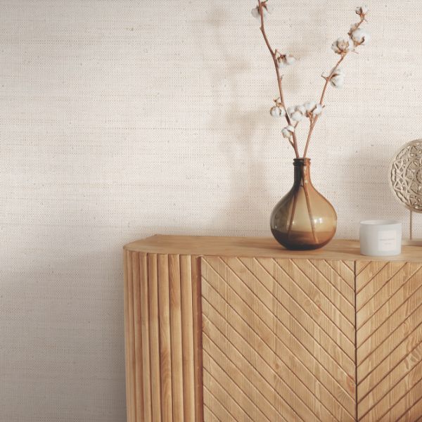Purchase Ygl7042 | Natural Palette Resource, Painted Raffia White / Natural - Ronald Redding Wallpaper