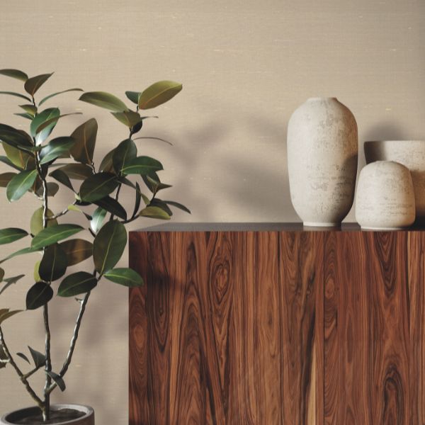 Purchase Ygl7044 | Natural Palette Resource, Silk Road Ecru - Ronald Redding Wallpaper