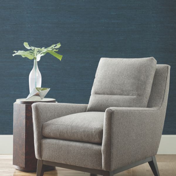 Purchase Ygl7067 | Natural Palette Resource, Horizontal Jute Bijou Blue - Ronald Redding Wallpaper