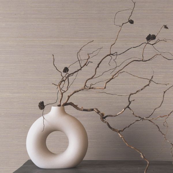 Purchase Ygl7083 | Natural Palette Resource, Smooth Abaca Lilac - Ronald Redding Wallpaper