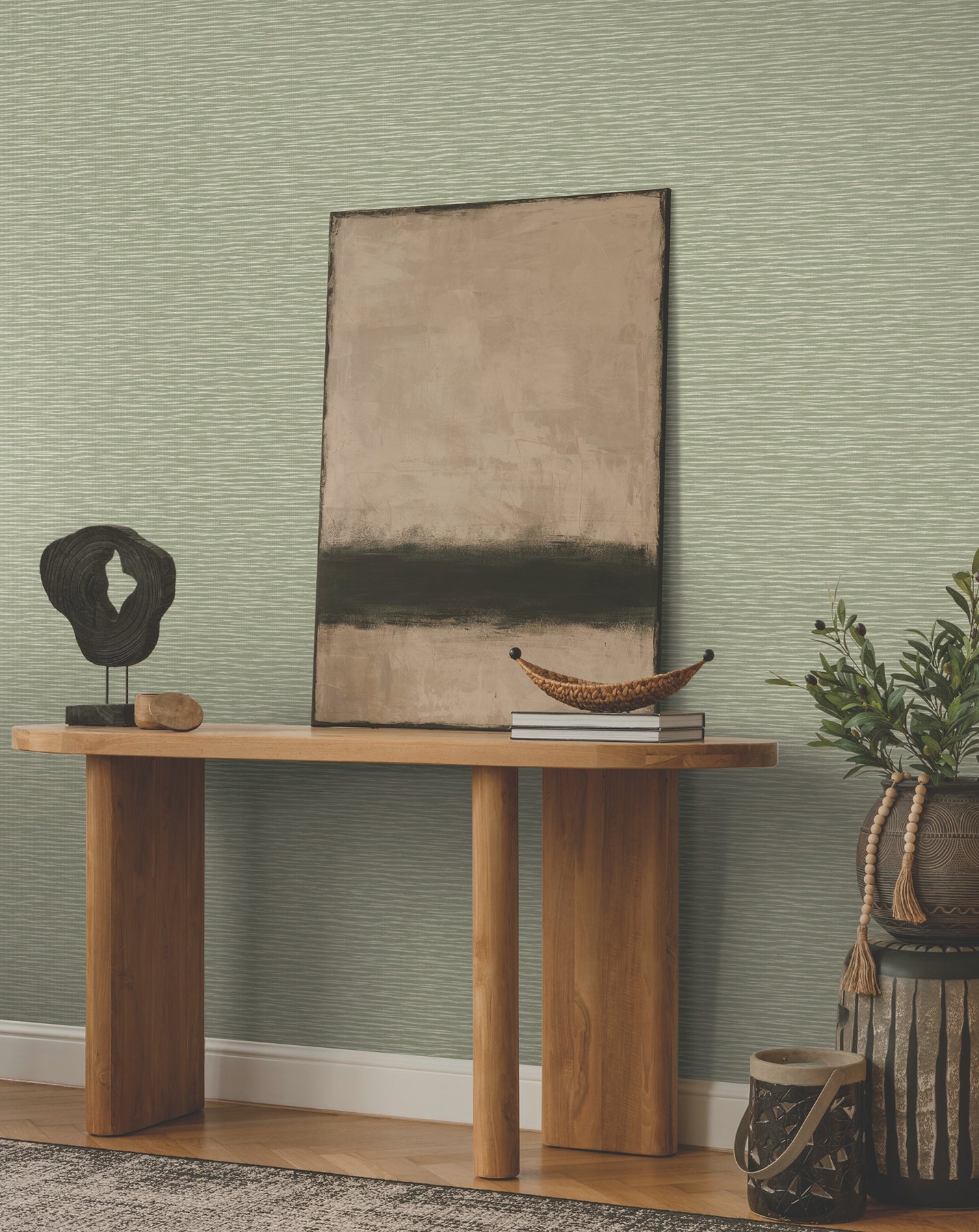 Purchase Za8045 | Tea Garden Ii, Lotus Weave Moss - Ronald Redding Wallpaper