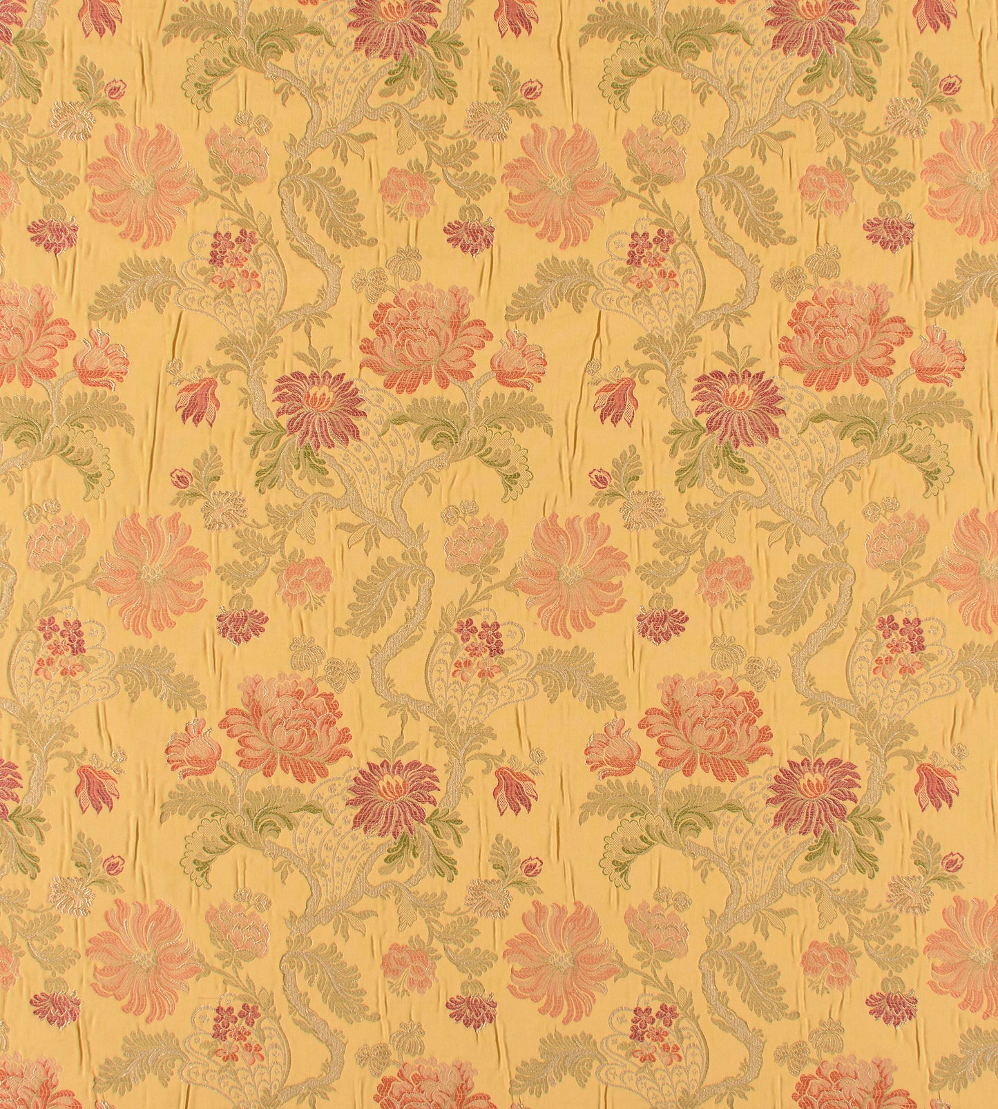 Purchase Old World Weavers Fabric Item ZA 00526410, Palazzo Pamphily Lampas Golden Spice 2