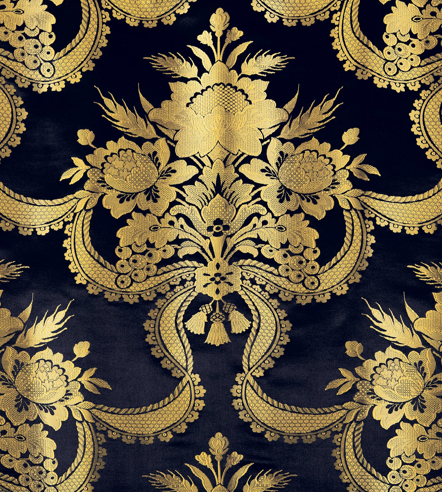 Purchase Old World Weavers Fabric Item# ZA 2155RNAS, Reale Nastri Midnight 1