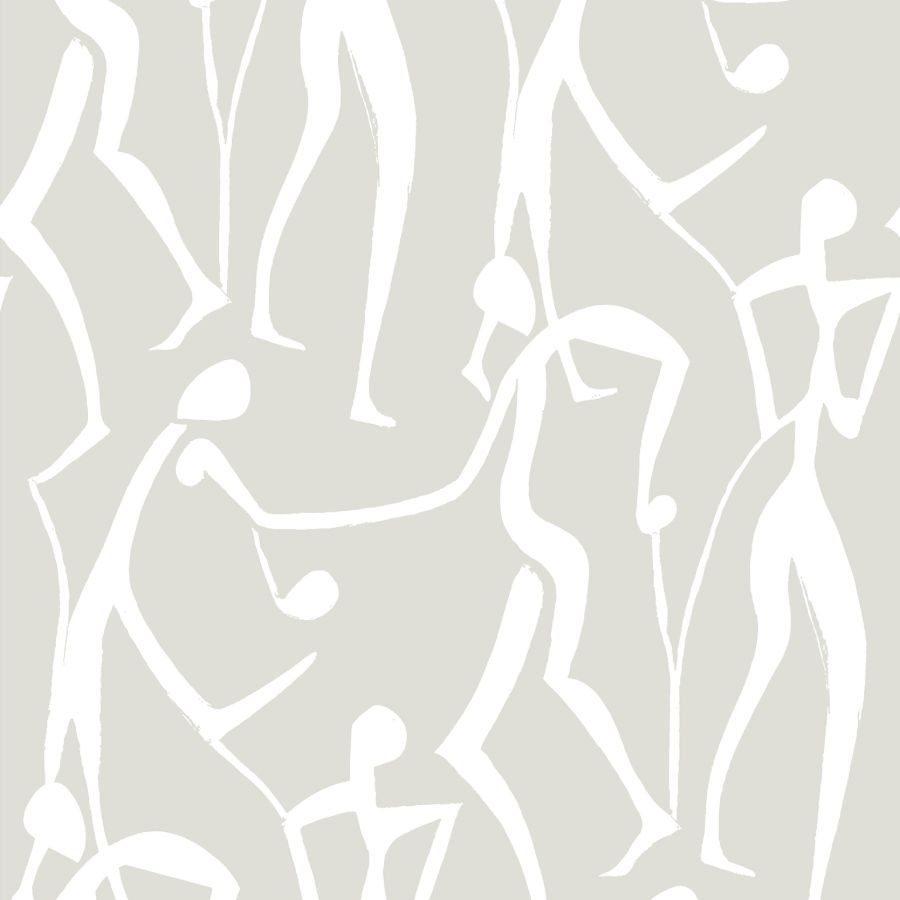 Purchase Zm2835 | Artisan Studio, Joyful Dancers Lichen Grey - York Wallpaper
