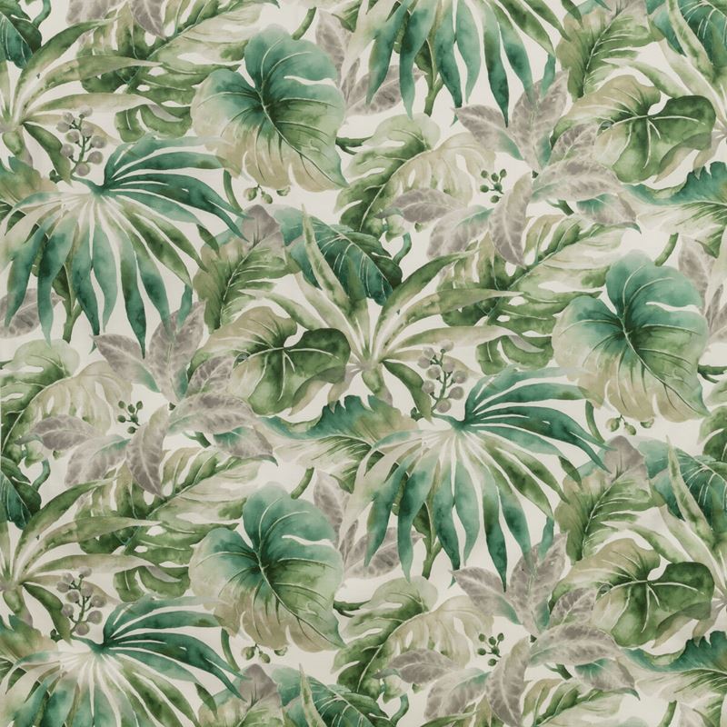 Sample CARLES.3.0 White Botanical Kravet Basics Fabric