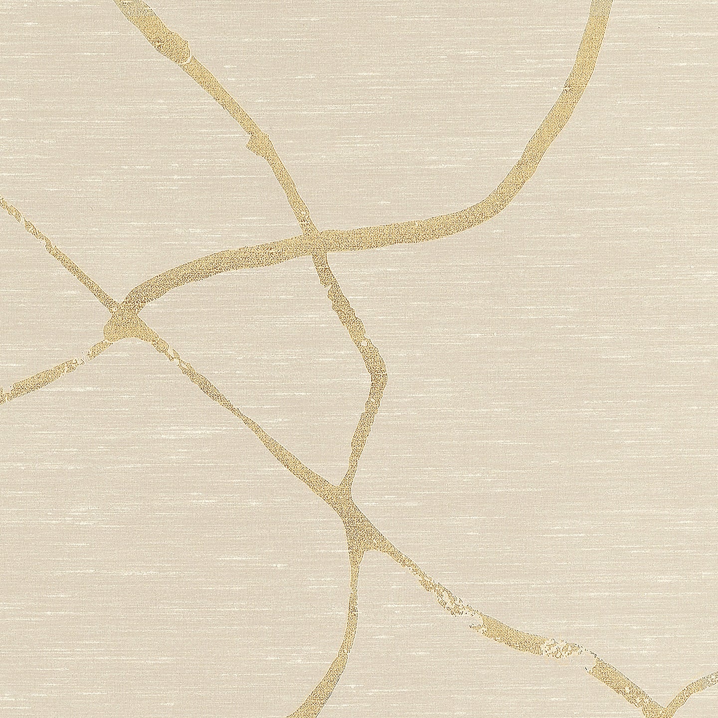 Purchase Phillip Jeffries Wallpaper - 10283, Lustrous Lines - Gilded Ivory Curves
