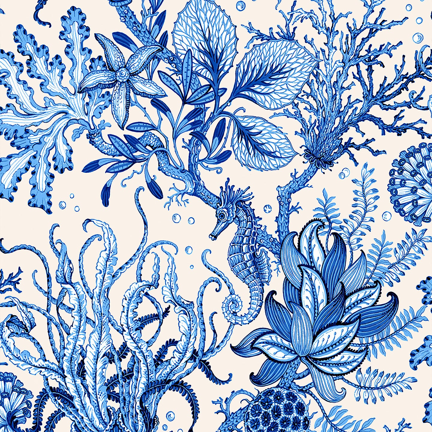 Purchase Phillip Jeffries Wallpaper - 9994, Toile De Sea - Cerulean Crest