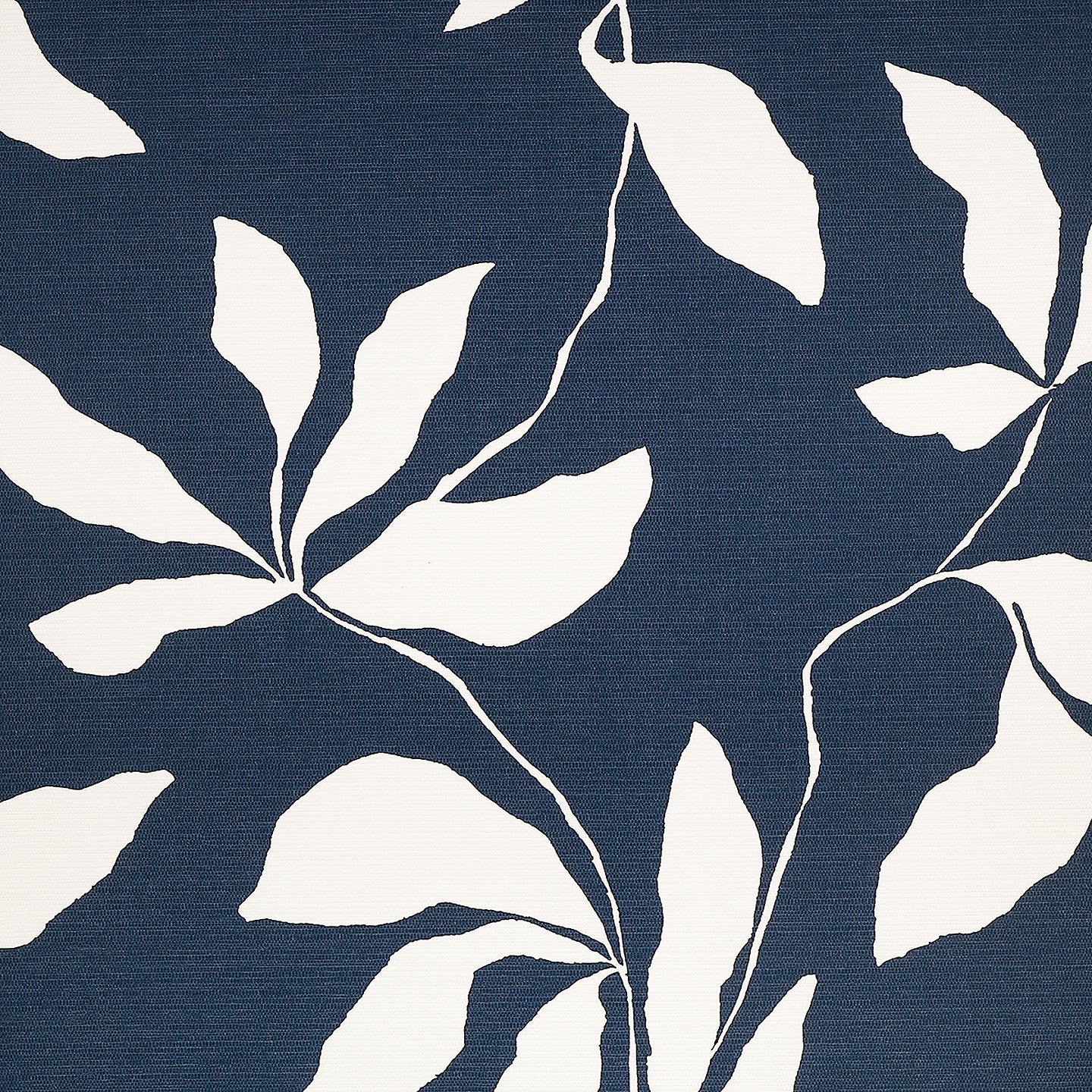 Purchase Phillip Jeffries Wallpaper - 40206, Desert Ivy - Navy Drift On Woven Walls