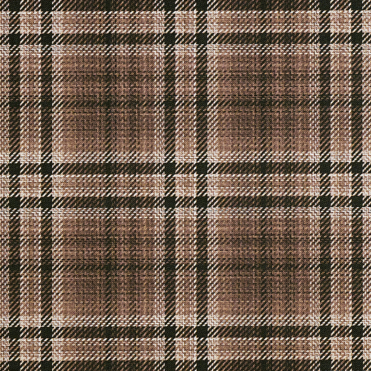 Purchase Phillip Jeffries Wallpaper - 43205, Caldwell Plaid - Umber Lines On Canvas Linen