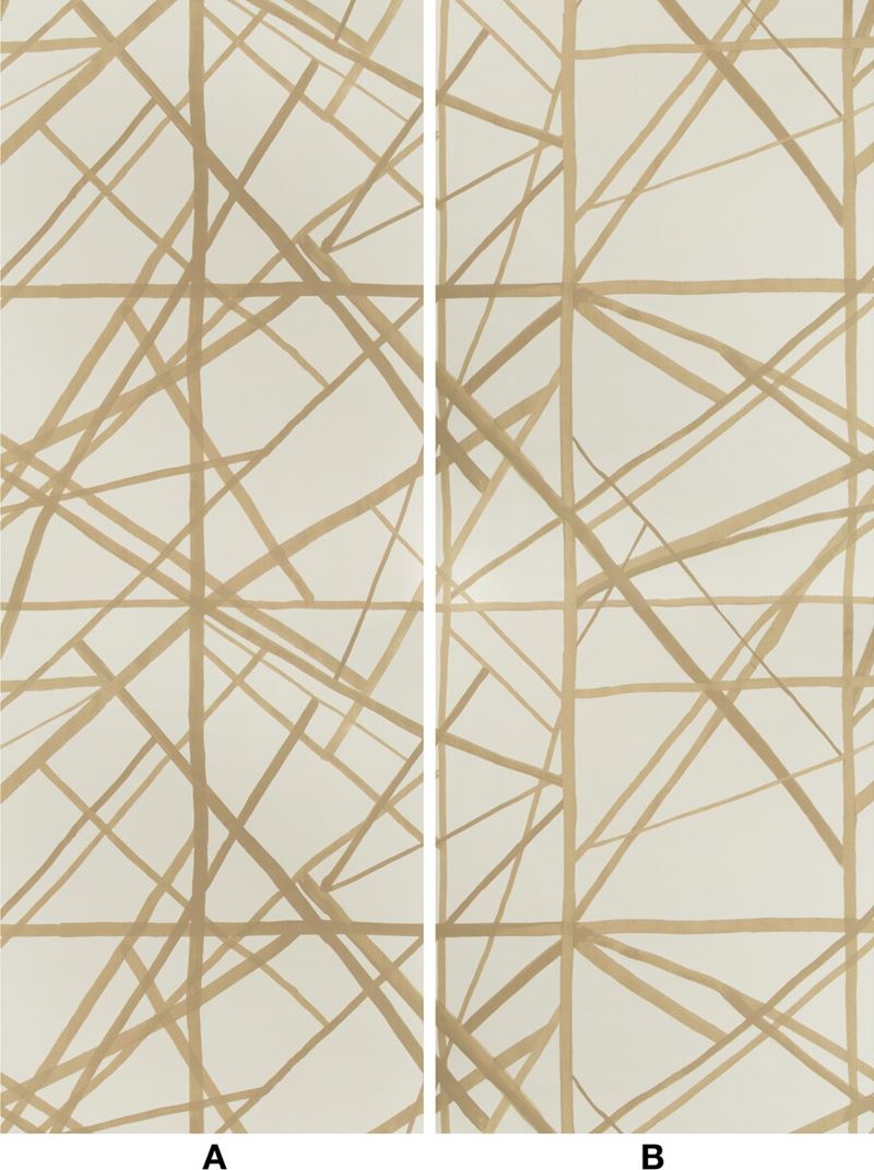 Sample GWP-3417.116.0 Channels Paper Neutral Geometric Lee Jofa Modern Wallpaper