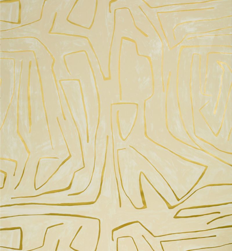 Sample GWP-3501.140.0 Graffito Beige Geometric Lee Jofa Modern Wallpaper