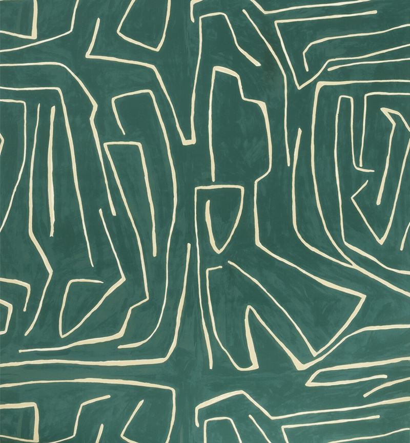 Sample GWP-3501.53.0 Graffito Blue Geometric Lee Jofa Modern Wallpaper