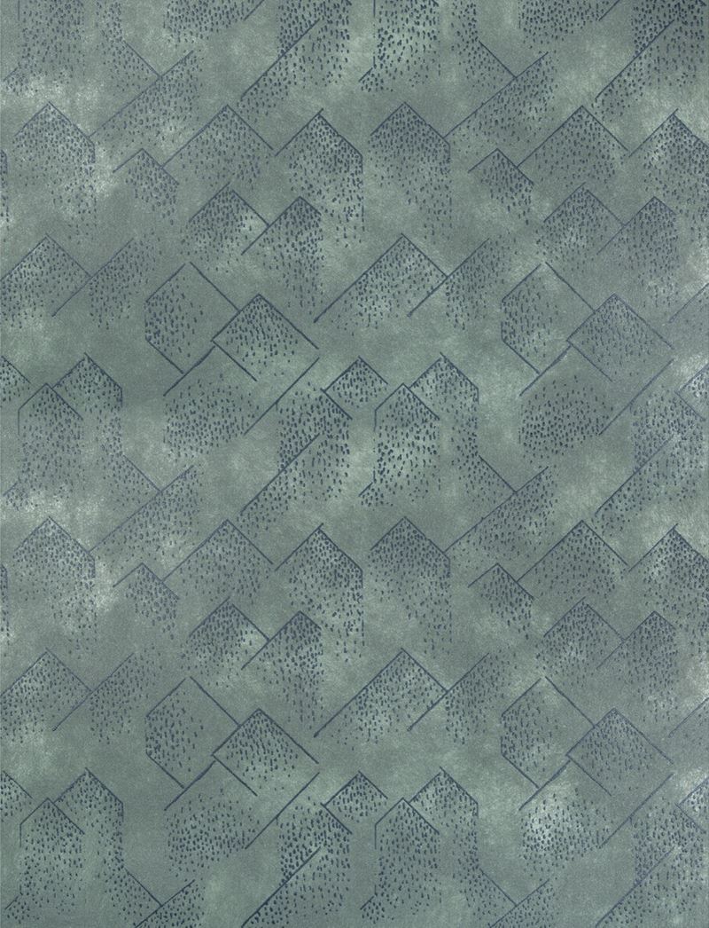 Sample GWP-3703.115.0 Brink Paper Blue Geometric Lee Jofa Modern Wallpaper
