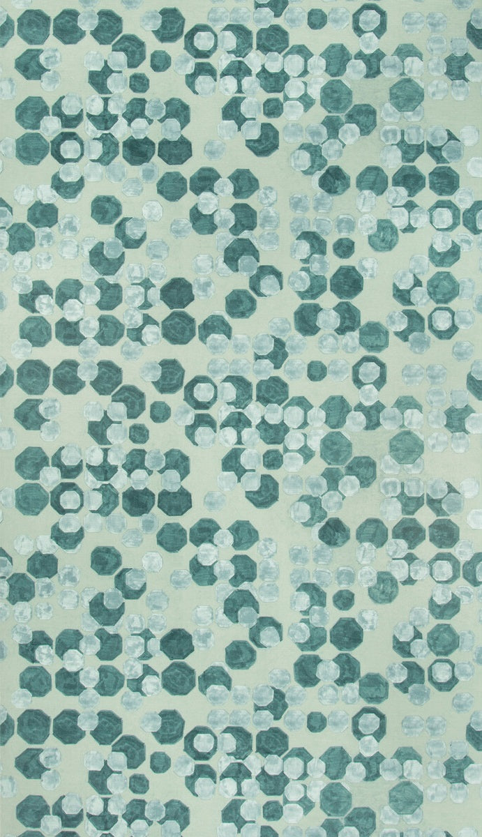 Sample GWP-3724.135.0 Hex Paper Blue Geometric Lee Jofa Modern Wallpaper
