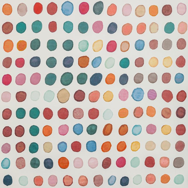 Sample GWP-3726.357.0 Twister Paper, Petal/Teal by Lee Jofa Modern Wallpaper