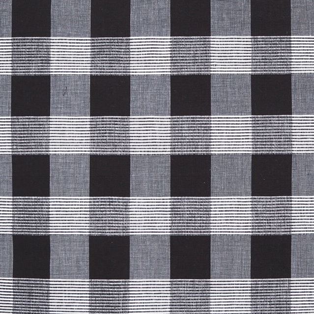 Sample JAG-50061.881.0 Siam Sq Cotton Black Check/Plaid Brunschwig and Fils Fabric